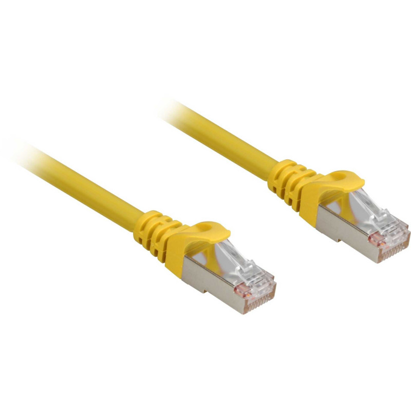 Sharkoon Tinklo kabelis RJ45 CAT6a SFTP LSOH 3 m Geltonas