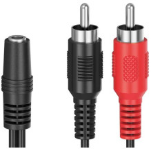 Hama Kabelis 2xRCA / 3.5mm Juodas
