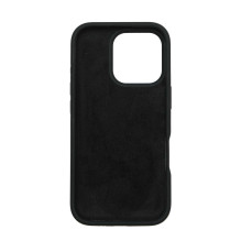 Riff „Plonas silikoninis galinis dėklas, skirtas iPhone 16 Pro“ (juodas)