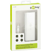 Goobay 76788 USB-C Premium Multiport-Dock Silver Goobay 76788 USB-C Premium Multiport-Dock Silver