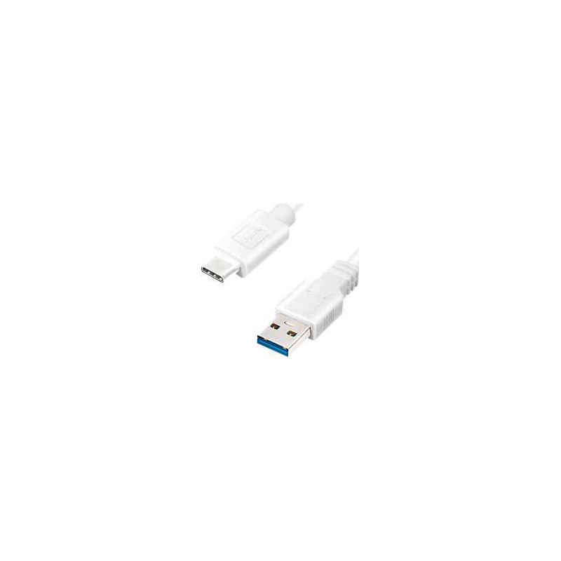 Logilink LOGILINK - USB 3.2 Gen1x1 kabelis, USB-A kištukas - USB-C kištukas, baltas