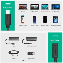 Ugreen 40574 USB Type C 3.1 Male to Female Ugreen 40574 USB Type C 3.1 Male to Female