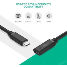 Ugreen 40574 USB C tipo 3.1 kištukas į kištuką