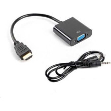 Lanberg adapteris HDMI-A(M)-VGA(F) su garso kabeliu