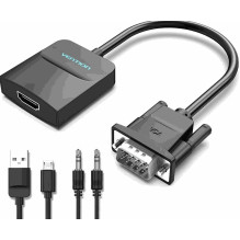 Vėdinimo adapteris HDMI VGA / USB FHD 0.15m juodas