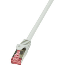 Logilink Jungiamasis laidas Cat.6 S / FTP PIMF PrimeLine 1 m pilkas