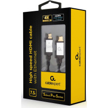 Gembird High speed HDMI cable with Ethernet ''''Select Plus Seria" 7.5m Gembird High speed HDMI cable with Ethernet ''''Select Plus Seria" 7.5m