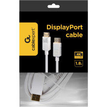 „Gembird“ „DisplayPort“ į „DisplayPort“ jungtis, 1,8 m, baltas, CC-DP2-6-W