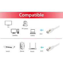 EQUIP Patchcord Cat6 SFTP LSZH 40 m White (605540) EQUIP Patchcord Cat6 SFTP LSZH 40 m White (605540)