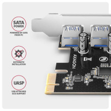 Axagon PCEU-430RS Black