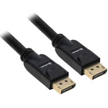 „Sharkoon DisplayPort“ kabelis 1.3 4K, juodas, 1 m