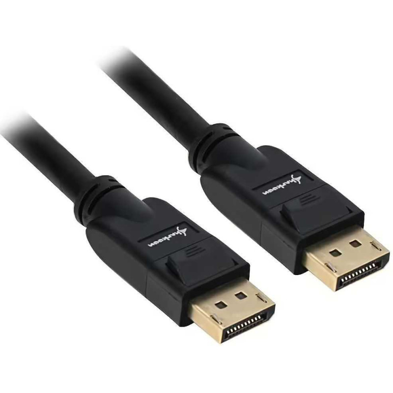 „Sharkoon DisplayPort“ kabelis 1.3 4K, juodas, 1 m