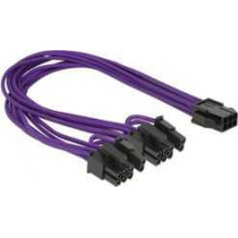 DELOCK Delock PCIe 6-pin - PCIe 8-pin x2, 0.3m, Purple (83704) DELOCK Delock PCIe 6-pin - PCIe 8-pin x2, 0.3m, Purple (83704)