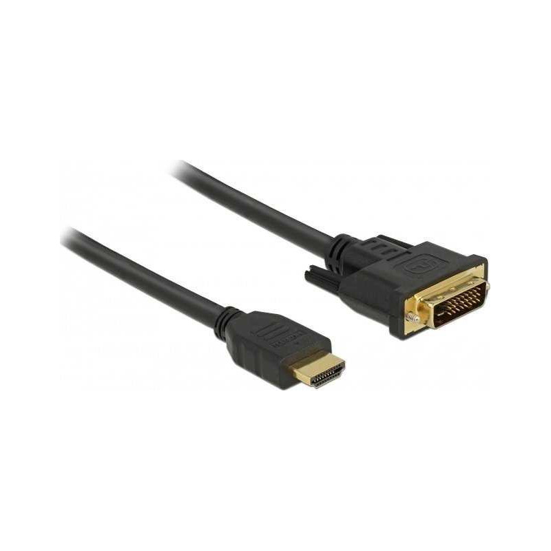 DELOCK Kabelis HDMI (M) - DVI(M) 2m Juodas
