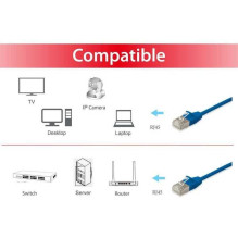 EQUIP Patchable Cat6a SFTP 10 m Blue (606139) EQUIP Patchable Cat6a SFTP 10 m Blue (606139)