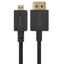 Gembird High Speed Micro HDMI Cable with Ethernet 1.8m Black Gembird High Speed Micro HDMI Cable with Ethernet 1.8m Black