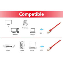 EQUIP Cat.6A Platinum S / FTP Patch Cable 2 m Red (605621)