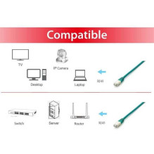 EQUIP Patchcord Cat6a SFTP PIMF HF 20 m Green (605649) EQUIP Patchcord Cat6a SFTP PIMF HF 20 m Green (605649)