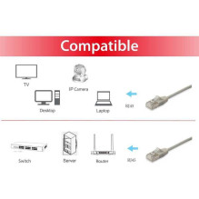 EQUIP Cat.6A F / FTP Slim Patch Cable 5 m Beige (606117)