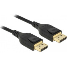 DELOCK DeLOCK DisplayPort kabelis 8K (juodas, 2 metrai) DELOCK DeLOCK DisplayPort kabelis 8K (juodas, 2 metrai)