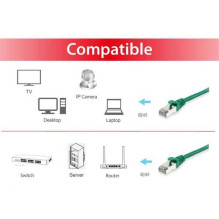 EQUIP Cat.6 S / FTP jungiamasis kabelis 2 m žalias (605541) EQUIP Cat.6 S / FTP jungiamasis kabelis 2 m žalias (605541)