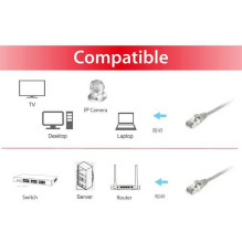 EQUIP Patchcord Cat6 SFTP PIMF HF 20 m pilka (605509) EQUIP Patchcord Cat6 SFTP PIMF HF 20 m pilka (605509)