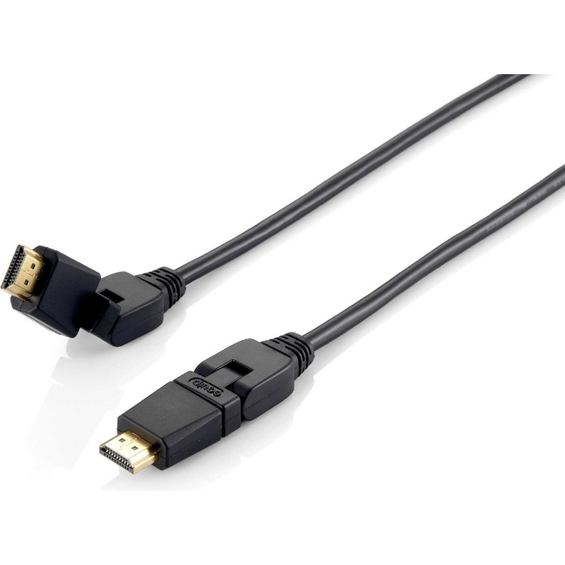 EQUIP HDMI iki HDMI 2,0 2 m Juoda (119362)