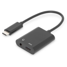 DIGITUS USB C tipo adapteris USB C tipo + 3.5mm DIGITUS USB C tipo adapteris USB C tipo + 3.5mm