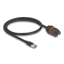 DELOCK 88149 USB-A M20 0.5m Juoda