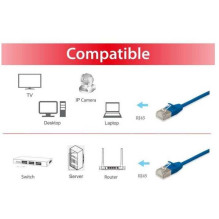 EQUIP Cat6A F / FTP plonas jungiamasis kabelis 2 m Blue (606135) EQUIP Cat6A F / FTP plonas jungiamasis kabelis 2 m Blue (606135)