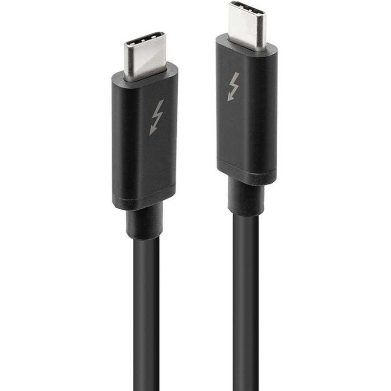 Lindy Lindy Thunderbolt 3 kabelis, 20 Gb/s, pasyvus (juodas, 1 metras)