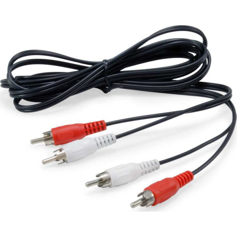 EQUIP 2x RCA iki 2x RCA 2.5 m Black (147094)