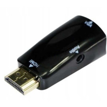 Gembird Adapter HDMI / VGA / 3.5mm Black Gembird Adapter HDMI / VGA / 3.5mm Black