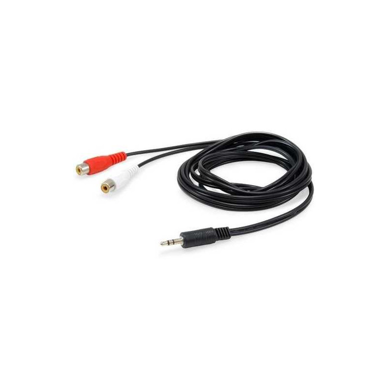 EQUIP Jack 3.5mm iki 2x RCA 2.5 m Black (147093)