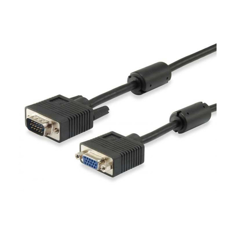 EQUIP VGA prailginimo kabelis V / F 5 m juodas (118802)