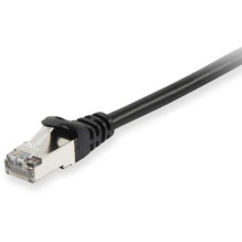 EQUIP Cat.6A U / FTP Flat Patch Cable 0.5 m Black (607697)