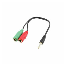 White Shark Audio Cable Adapter: 2x3.5mm F 3-pin to 3.5mm M 4-