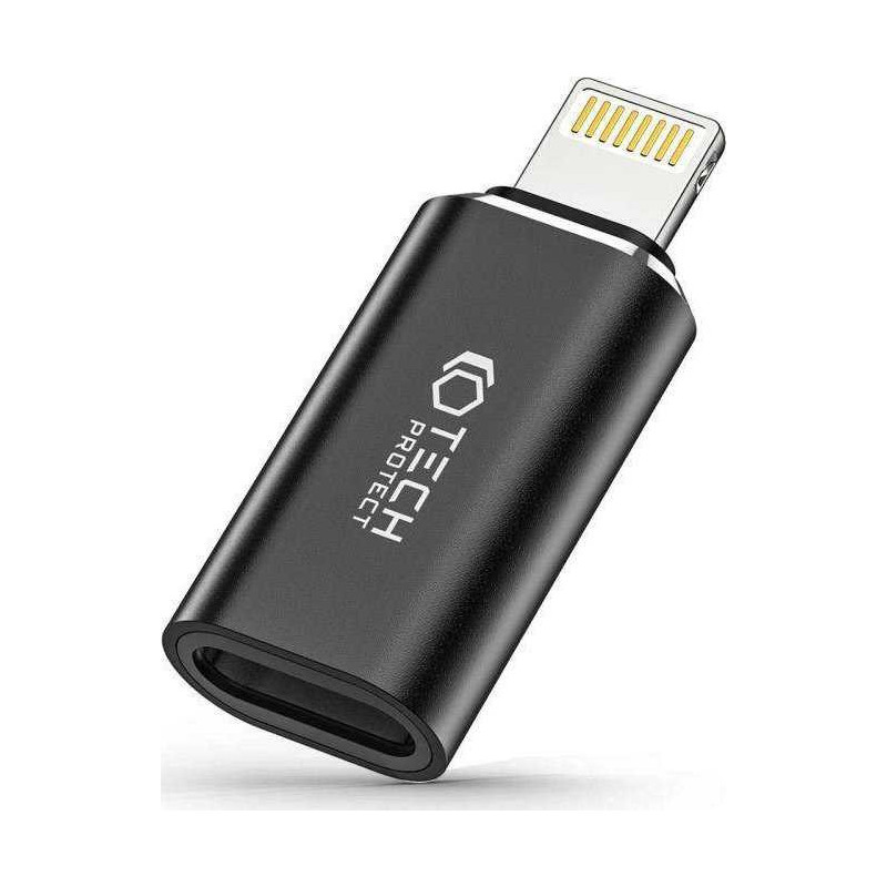 „Tech-Protect UltraBoost“ adapteris „Lightning“ USB-C, juodas
