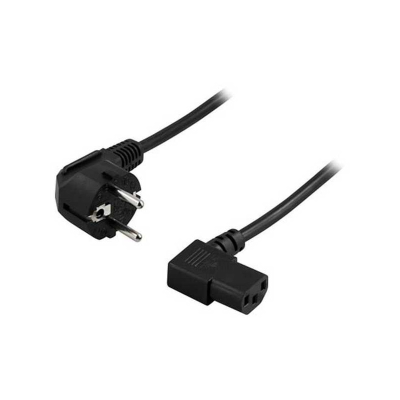 Deltaco kampinis CEE 7/7 - kampinis IEC C13 2m
