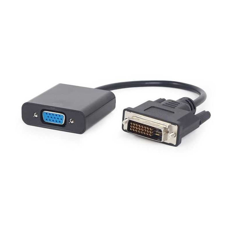 „Gembird“ DVI-D / VGA adapteris, 0,2 m, juodas