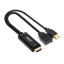 CLUB 3D CLUB3D HDMI 2.0 Į DISPLAYPORT 1.2 4K60HZ HDR M / F AKTYVI ADAPT CLUB 3D CLUB3D HDMI 2.0 Į DISPLAYPORT 1.2 4K60HZ HDR M / F AKTYVI ADAPT