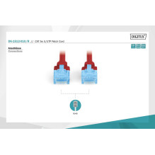 DIGITUS CAT 5e U-UTP Patch Cable 1m Red