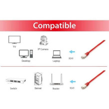 EQUIP Cat.6A Platinum S / FTP Patch Cable 0.5 m Red (605627)
