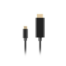 LANBERG CABLE USB-C(M)- HDMI(M) 1M 4K 60HZ BLACK LANBERG CABLE USB-C(M)- HDMI(M) 1M 4K 60HZ BLACK