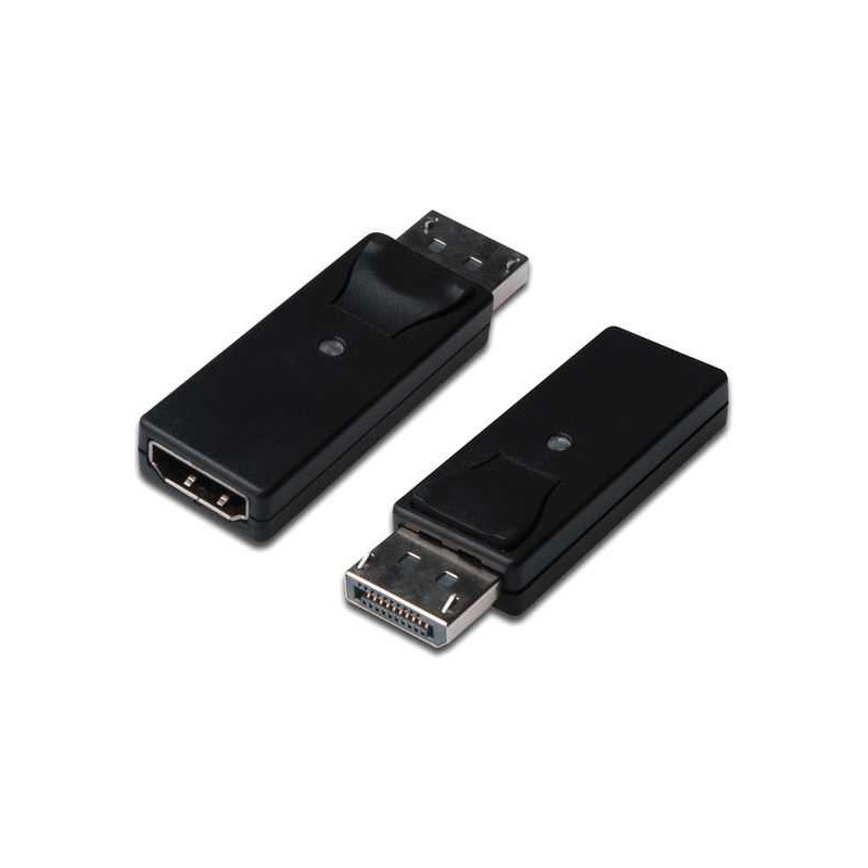 DIGITUS Adapteris AV HDMI Displayport FHD 60Hz Juoda