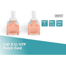 DIGITUS CAT 6 U-UTP Patch Cable 1m Grey DIGITUS CAT 6 U-UTP Patch Cable 1m Grey