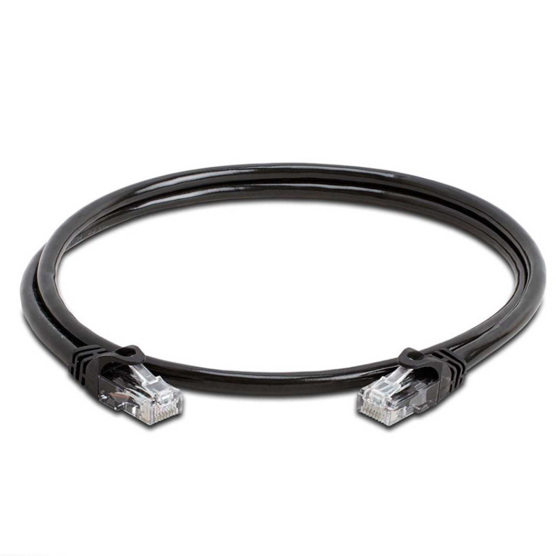 Riff LAN Cat.5E FTP pataisymo kabelis 4x2x26AWG RJ45 į RJ45 2m Juodas