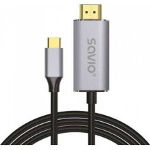 Savio Cable USB-C - HDMI...