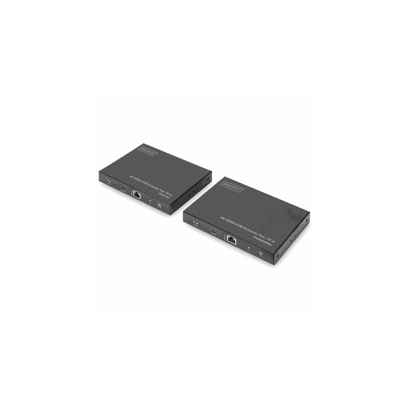 DIGITUS 4K HDMI KVM plėtiklio rinkinys 70m Juodas