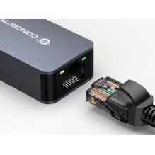 Conceptronic Adapter USB-C - RJ45 2.5Gb 0.15m Black Conceptronic Adapter USB-C - RJ45 2.5Gb 0.15m Black